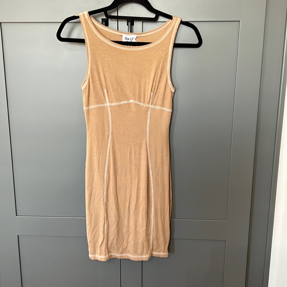 NWT{Princess Polly}Sz 6 Connie Mini Dress in Beige